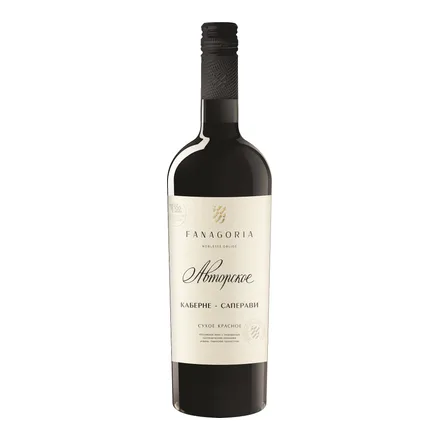 Вино АВТОРСКОЕ ВИНО Каберне-Саперави кр. сух. 12,5% 0,75л (ЗГУ Кубань. Таманский п/остров. Россия)