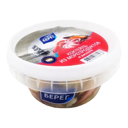 Коктейль из морепродуктов в рассоле 180г