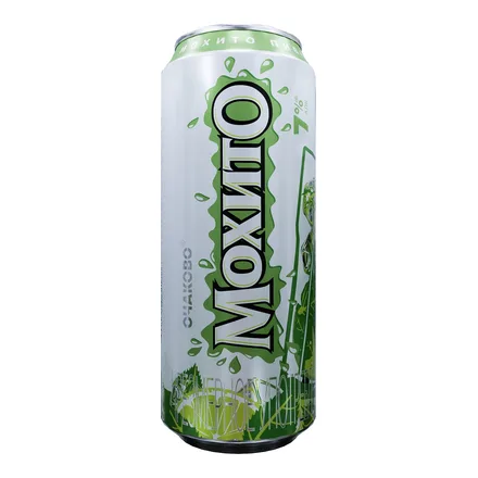 Пивной напиток Очаково Мохито Классический 7,0% ж/б 0,45л