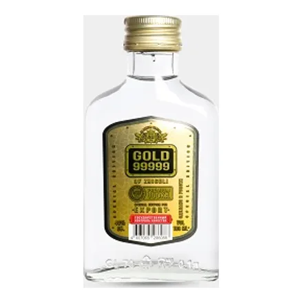 Водка Пять девяток золото Жигулей (99999 GOLD of Zhiguli) 40,0% 0,1л
