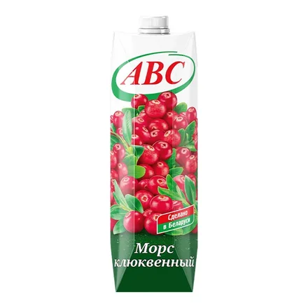 Морс "АВС" Клюквенный 1л/12