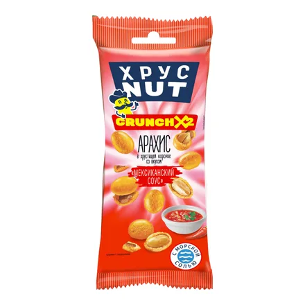Арахис в хрустящей корочке"ХрусNUT" Мексиканский соус 50г