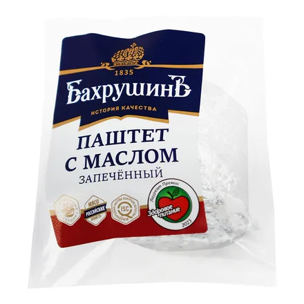 паштет печеночный со слив. маслом "Бахрушин" 230 гр