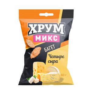 Сухарики ХрумМикс «Четыре сыра» 60г