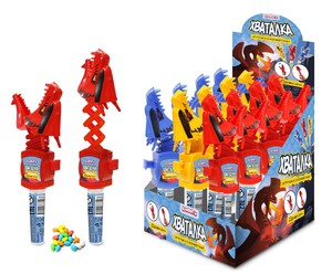 Игрушка с конфетами 5 гр ДИНОЗАВР - хваталка