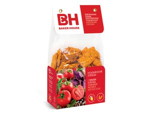 Итальянские хлебцы Baker House с томатами 250г