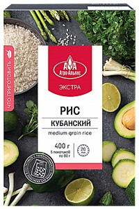 Рис "Агро-Альянс" кубанский элитный вар/пак 400г