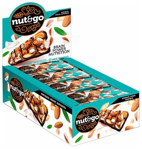 Миндальный батончик NUT N GO с миндалем и кокосом 36г