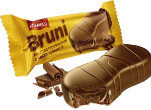 Кекс глазированный Krember BRUNI c какао начинкой  40г