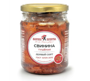 Свинина тушеная "Фабрика Качества" первый сорт 500г