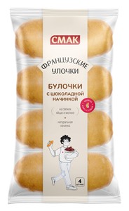 Бриошь с шоколадной начинкой Французские улочки160г