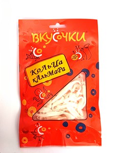 Кальмар "Вкусочки" солено-сушеный Кольца 60г