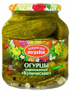 Огурцы Купеческие "Валдайский погребок" 720мл