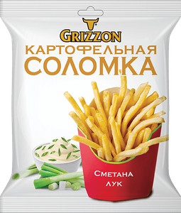 Соломка картофельная Grizzon со вкусом сметаны и лука 40г