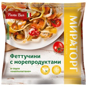 Феттучини с морепродуктами в соусе Неаполитано Витамин Мираторг 400г