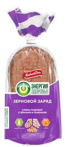 Хлебец подовый Энергия здоровья с зернами и семенами в нарезке 300г