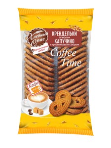 Печенье сдобное Крендельки кофе тайм со вкусом капучино 320г