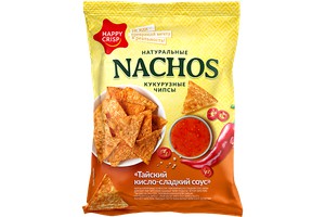 Чипсы Кукурузные "Happy Nachos" Тайский Чили 75г