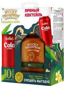 Наки Томпсон Ботаника Спайс настойка 35% 0,7л + Кола Классик 0,45л (Россия)