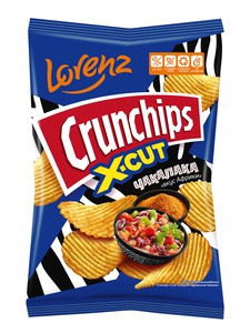 Чипсы рифленые «Crunchips. X-Cut» со вкусом "Чакалаки" 130г