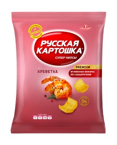 Чипсы Русская Картошка креветка 80г