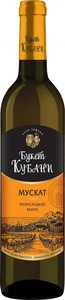 Вино Букет Кубани Мускат бел. п/сл. 10-12% 0,7л (Россия)