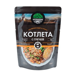 Готовое блюдо Котлета с гречей Кронидов 250г