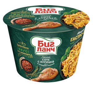Лапша Биг Ланч с курицей и луком 90г