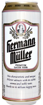 Пиво Херман Мюллер св. 4% ж/б 0,5л