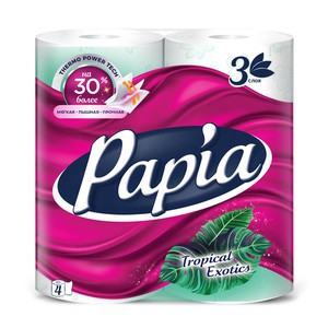 Туалетная бумага Papia 3сл 4 рул