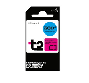 Сим - карта T2 с балансом 300 рублей