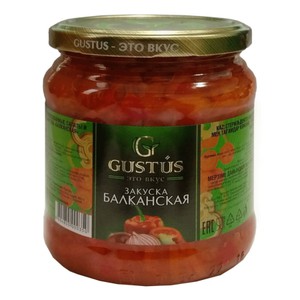 Закуска "Балканская" GUSTUS  ст/б 460г