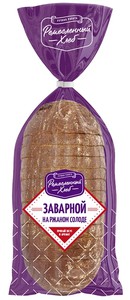 Хлеб Ремесленный Заварной с ржаным солодом 350г