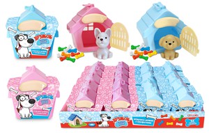 Фигурка собачки Дружок и игрушка-домик с конфетами 5 гр