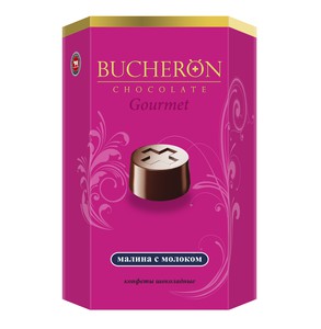 Конфеты шоколадные BUCHERÖN GOURMET со вкусом малины с молоком 130 г