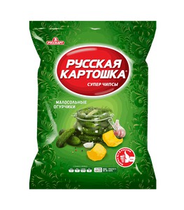 Чипсы «Русская Картошка» Малосольные Огурцы 105г