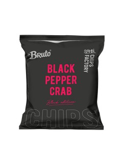 Чипсы "BRUTO BLACK EDITION" Краб с черным перцем 75г
