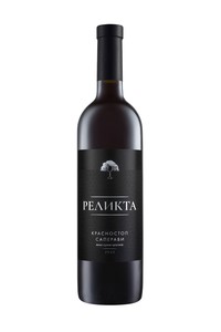 Вино сухое красное Реликта Красностоп Саперави 12,5% 0,75л (Россия)