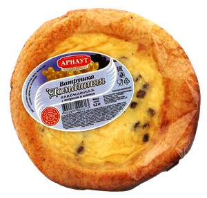 Ватрушка Домашняя Арнаут с творогом и изюмом 200г