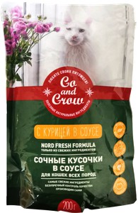 Корм для кошек Go and GroW с курицей в соусе 200г