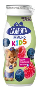 Напиток Добрята immuno kids лесные ягоды 1,5% 90г