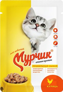 Корм для кошек Мурчик с курицей 75г