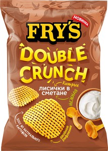 Чипсы ФРАЙЗ рифленые вкус Лисички в сметане, 130г