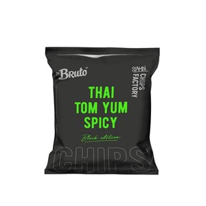 Чипсы "BRUTO BLACK EDITION" Тайский острый Том Ям 75г