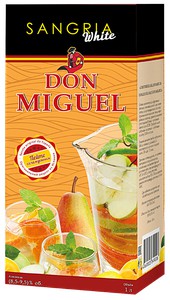 Плодовая алк.продукция Сангрия Белая Дон Мигель (SANGRIA WHITE DON MIGUEL) п/сл.9% 1л