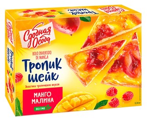 Пирог сдобный Тропик Шейк Манго и Малина 340 гр