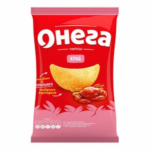 Чипсы "Онега" со вкусом краба 67г