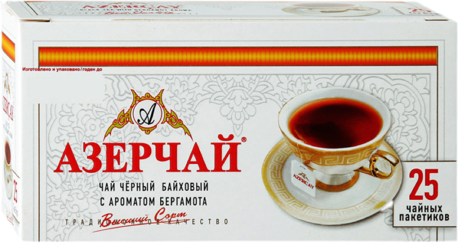 Чай черный Азерчай бергамот 25 пак