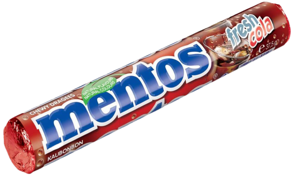 Жевательная конфета Ментос кола 37г