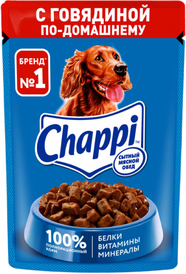 Корм для собак Чаппи говядина по-домашнему 85г